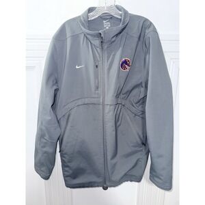 NIKE Bosie‎ State Nike Jacket Mens XL Grey Full Zip Soft Shell